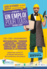 Miniature de la première page du fichier forum "Un emploi pour tous" le 19 février à la salle DUBOSC de MONTECH