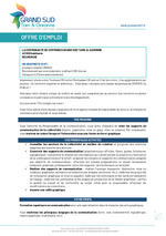 Miniature de la première page du fichier La Communauté des Communes du Grand Sud Tarn-et-Garonne recrute : graphiste h/f, à temps complet, recrutement statutaire, à défaut CDD d'un an :